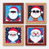 Santa Coaster Set of 4, 11cm