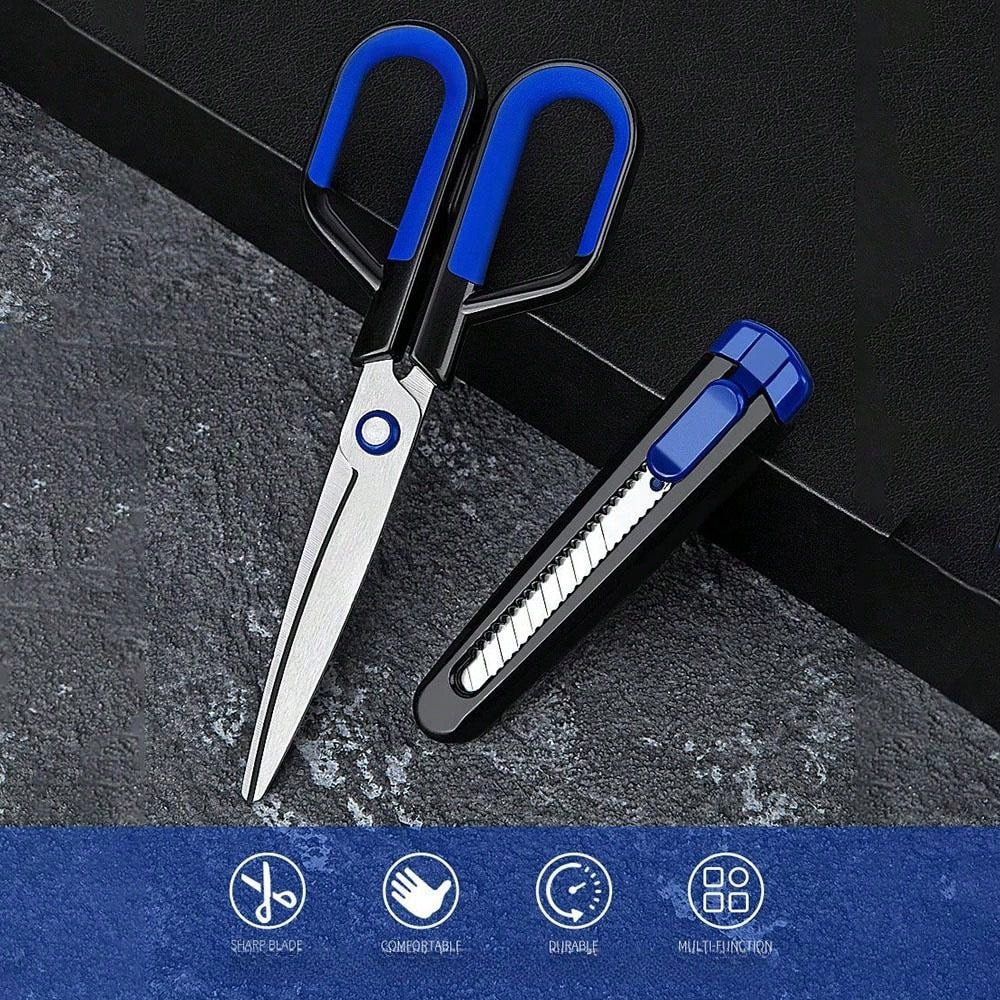 2 in 1 Stainless Scissors and Cutter