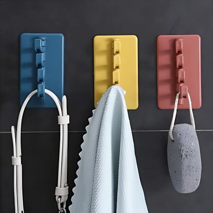 Rotating Adhesive Wall Hooks