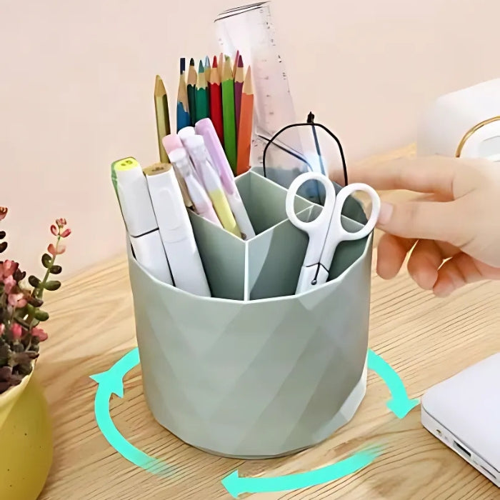 360° Rotating Desk and Makeup Organizer