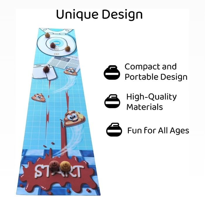 Poo Curling Target Game