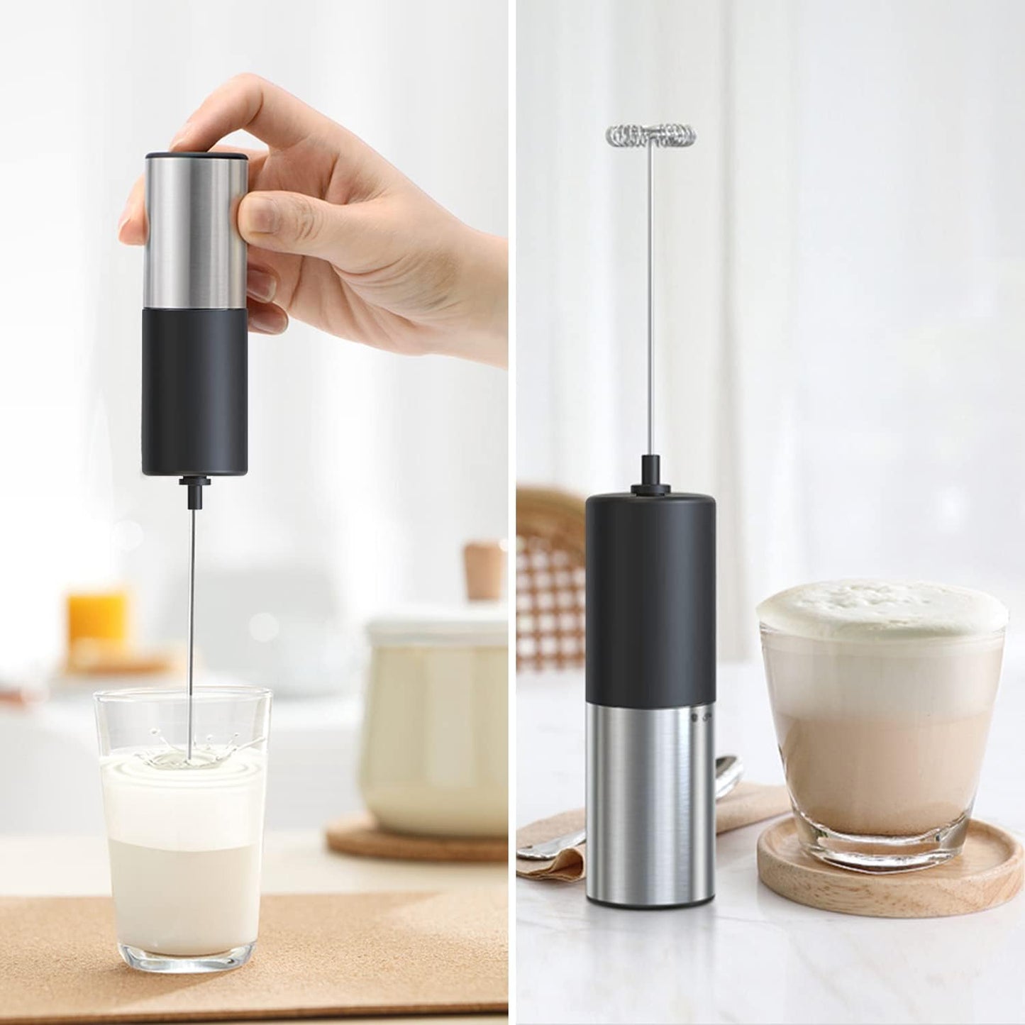 Handheld Electric Milk and Coffee Mixer
