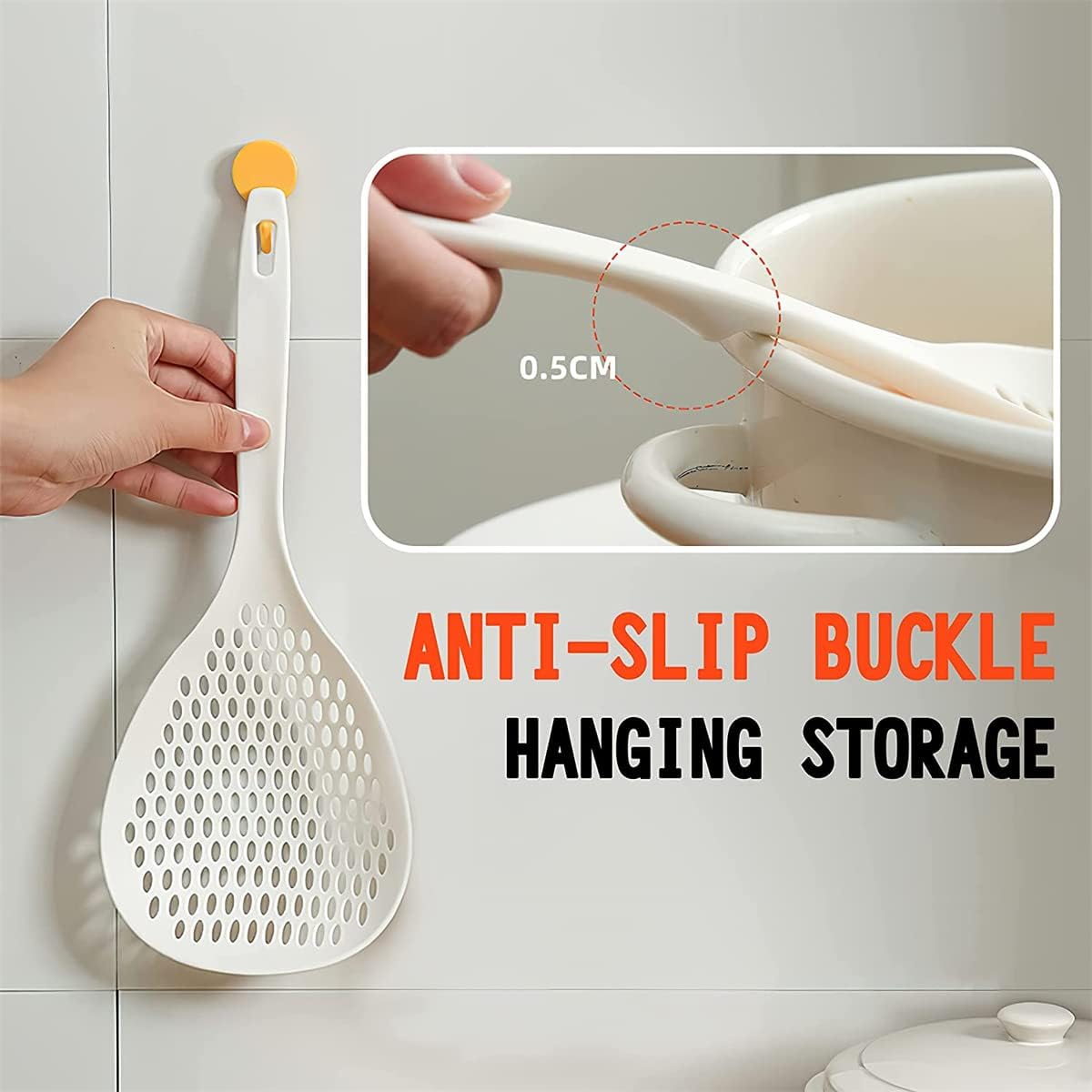 Plastic Strainer Cooking Spoon