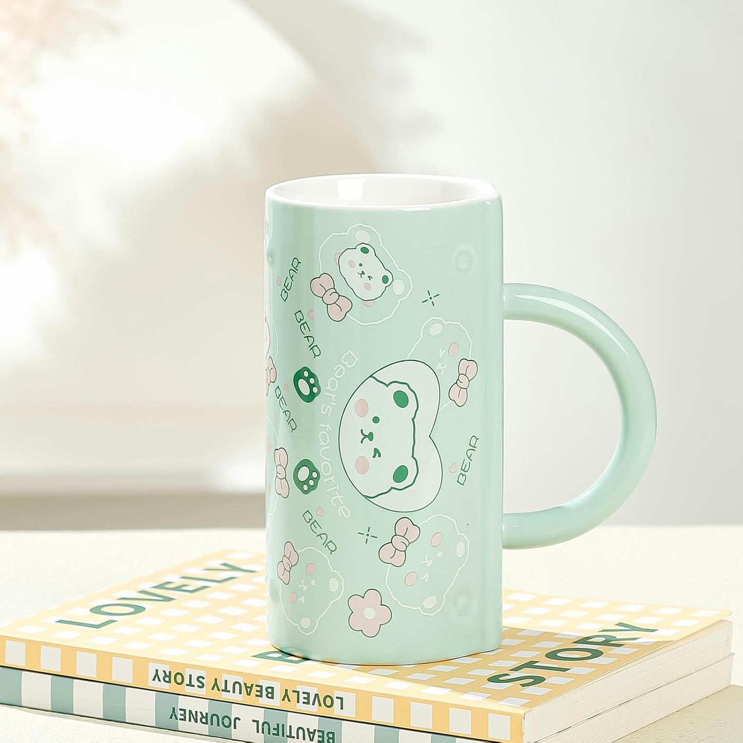 Cute Handbag Shaped Glass Mug 550mL