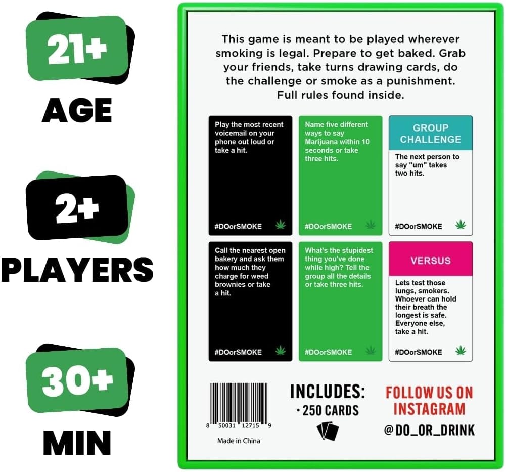 DO OR SMOKE Party Game