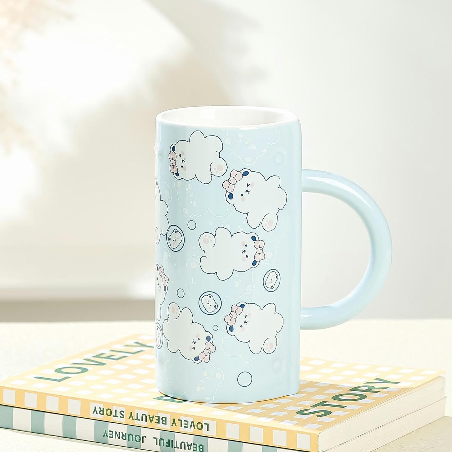 Cute Handbag Shaped Glass Mug 550mL