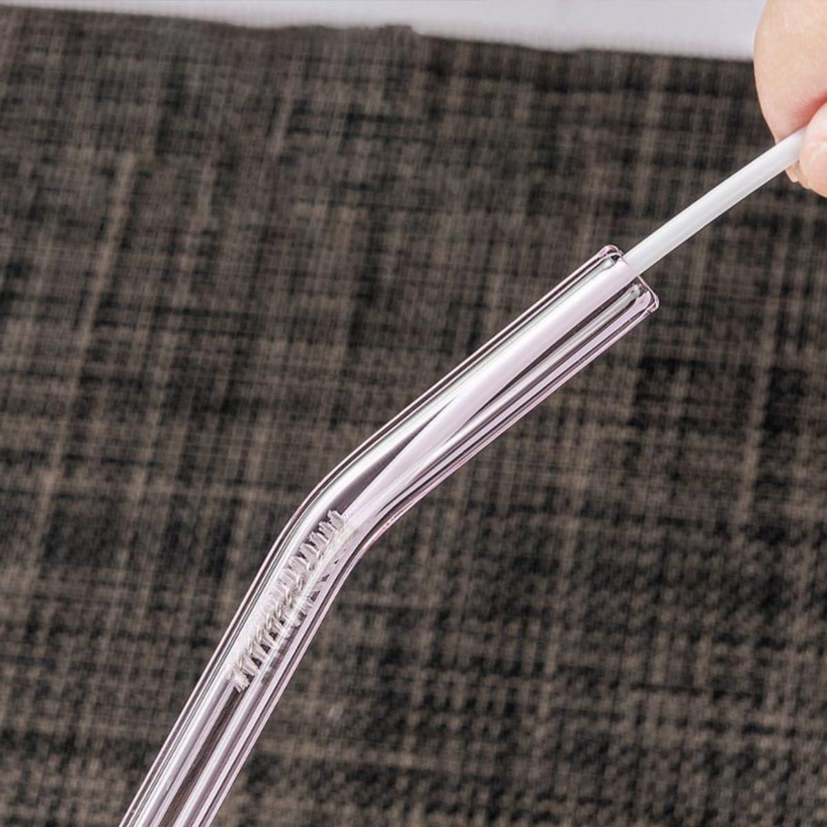5pc Set Transparent Glass Straws