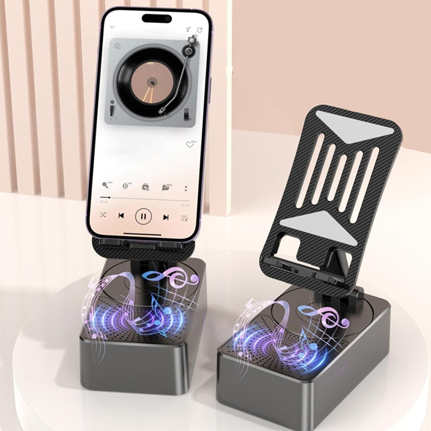 4-in-1 Bluetooth Speaker & Phone Holder