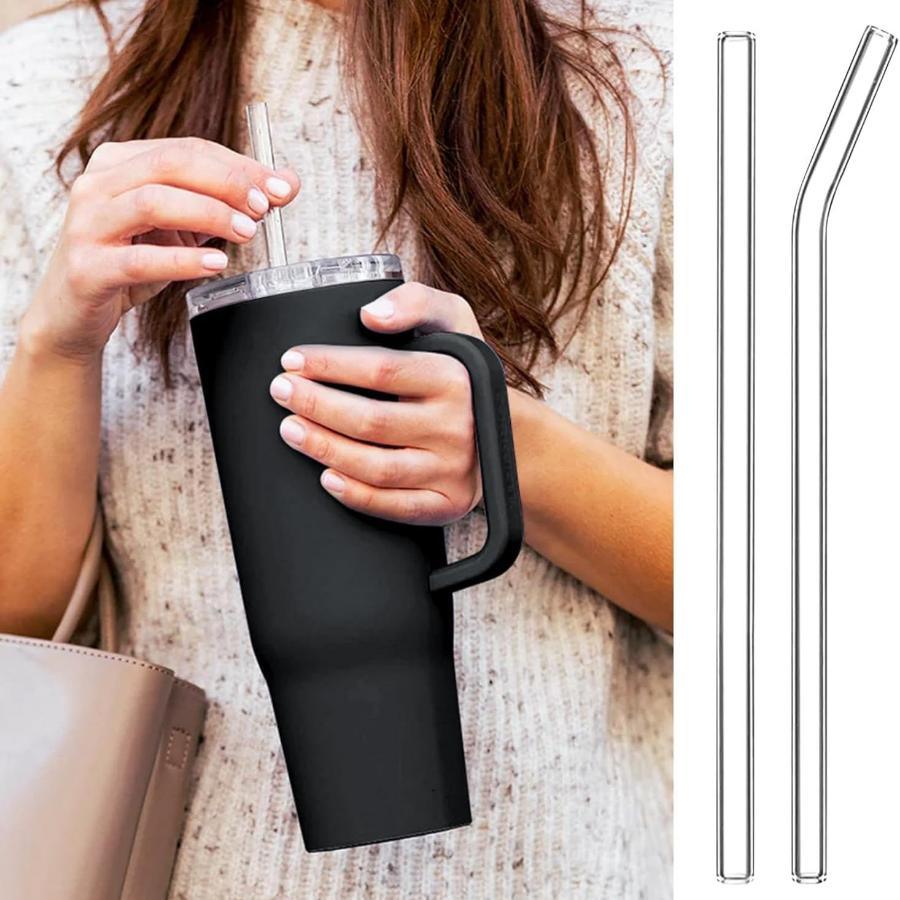 5pc Set Transparent Glass Straws