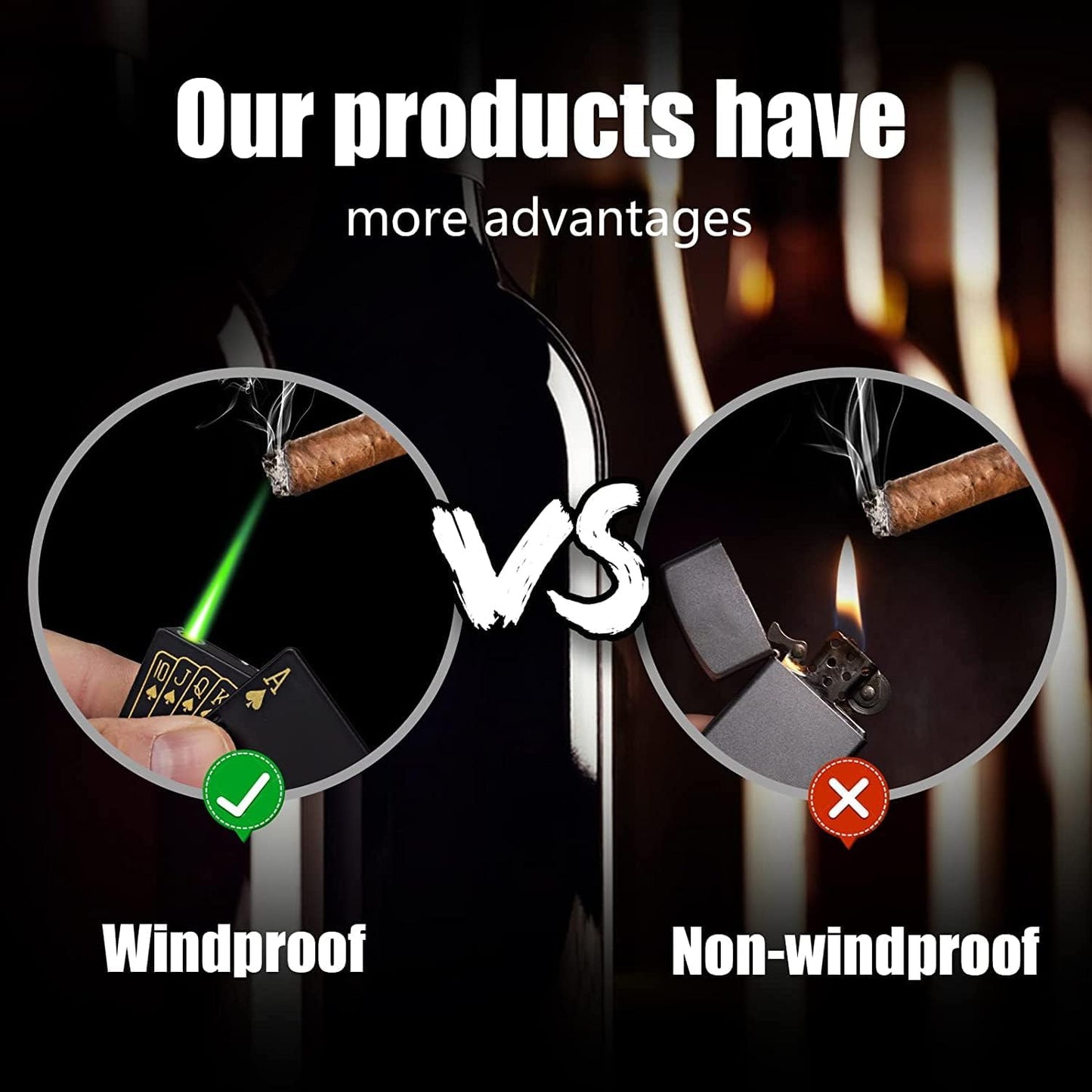 Jet Torch Ace Card Lighter