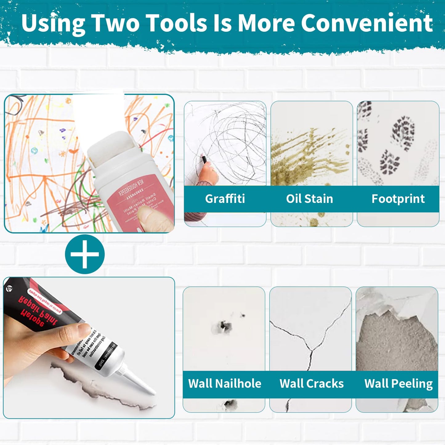 2-in-1 Wall Repair Paint Roller