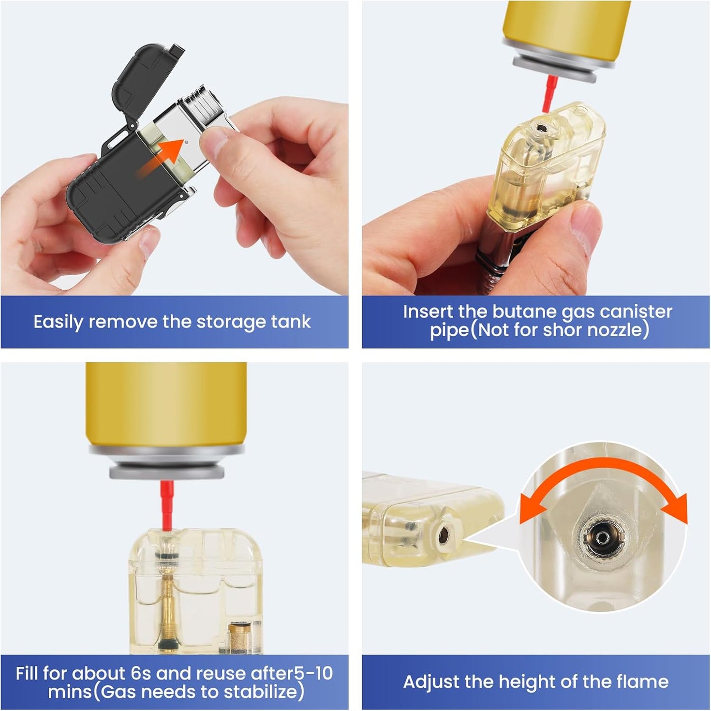 Waterproof USB Torch Lighter