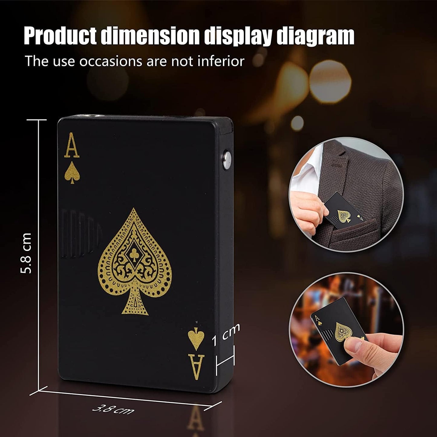Jet Torch Ace Card Lighter
