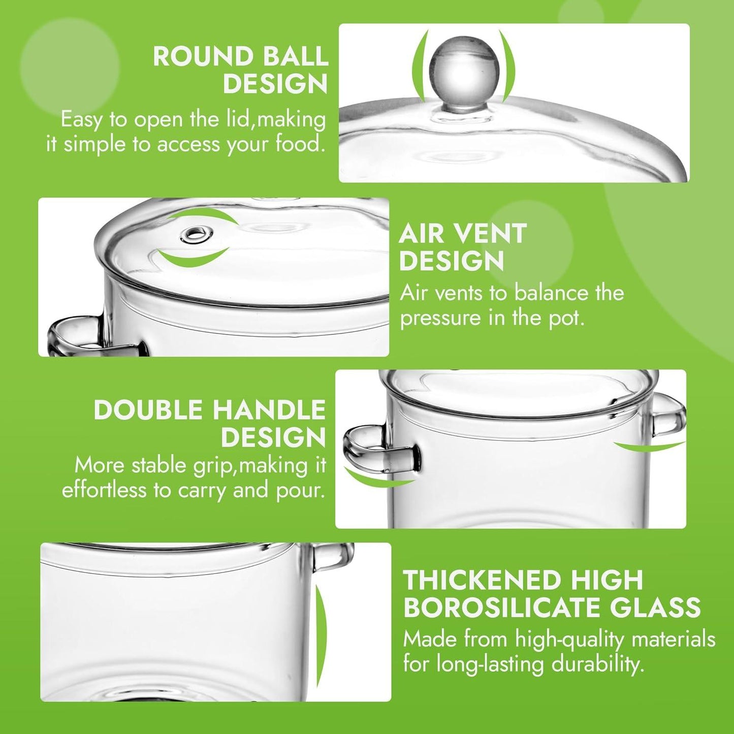 Glass Cooking Pot 1.9L