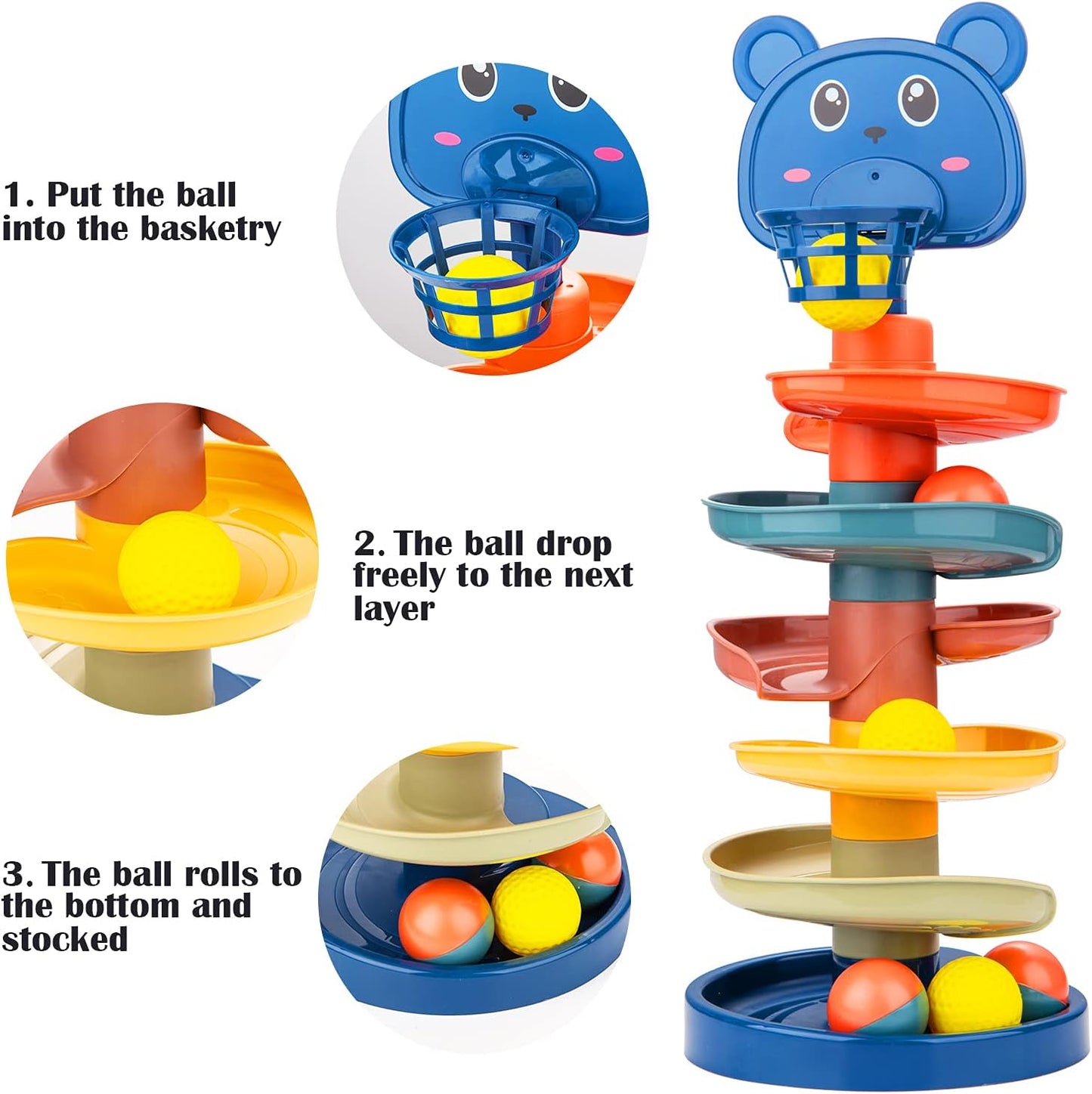 Roll Swirl Ball Tower
