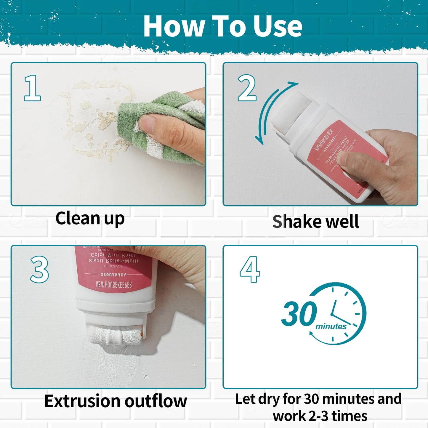 2-in-1 Wall Repair Paint Roller