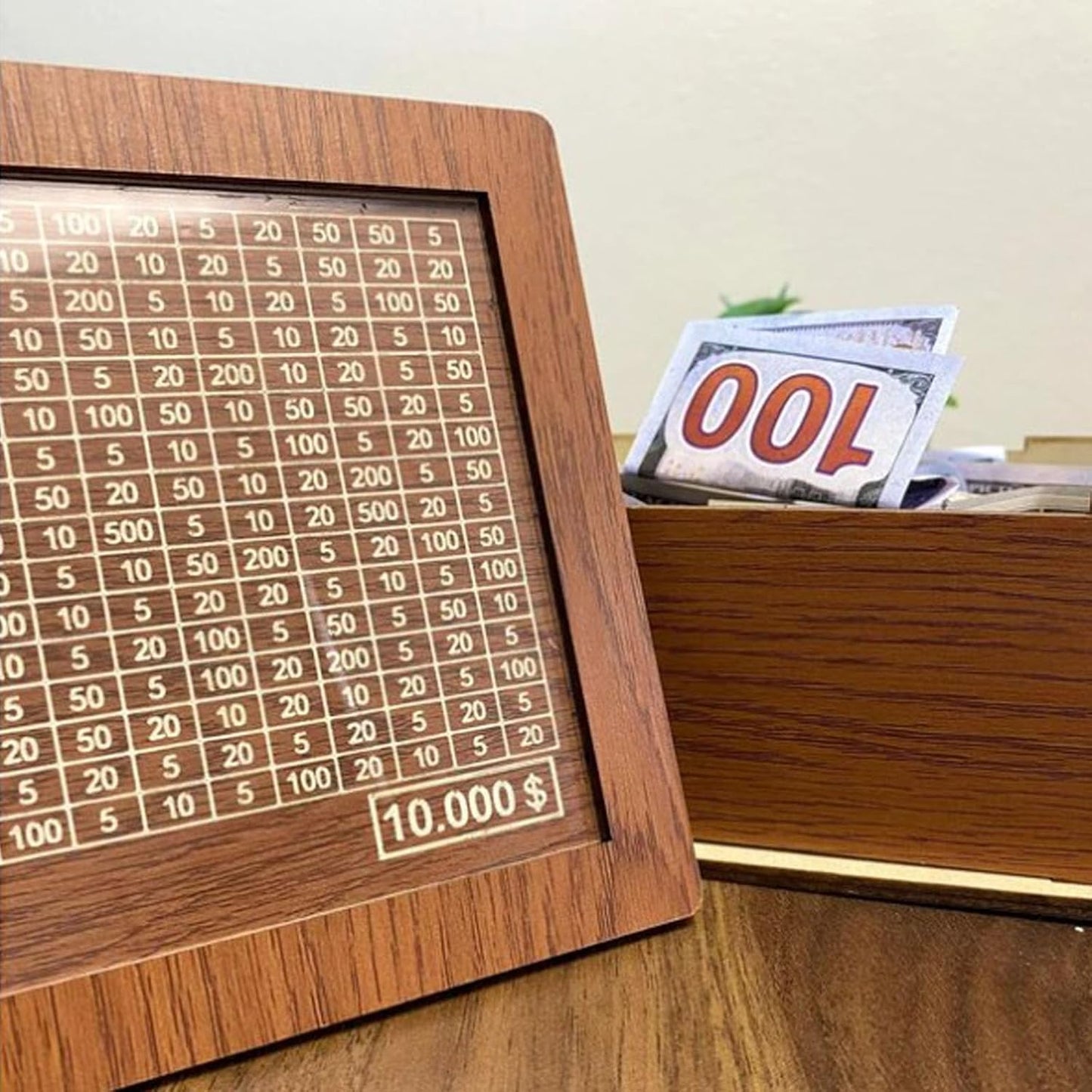 Wooden Money Saving Cash Box