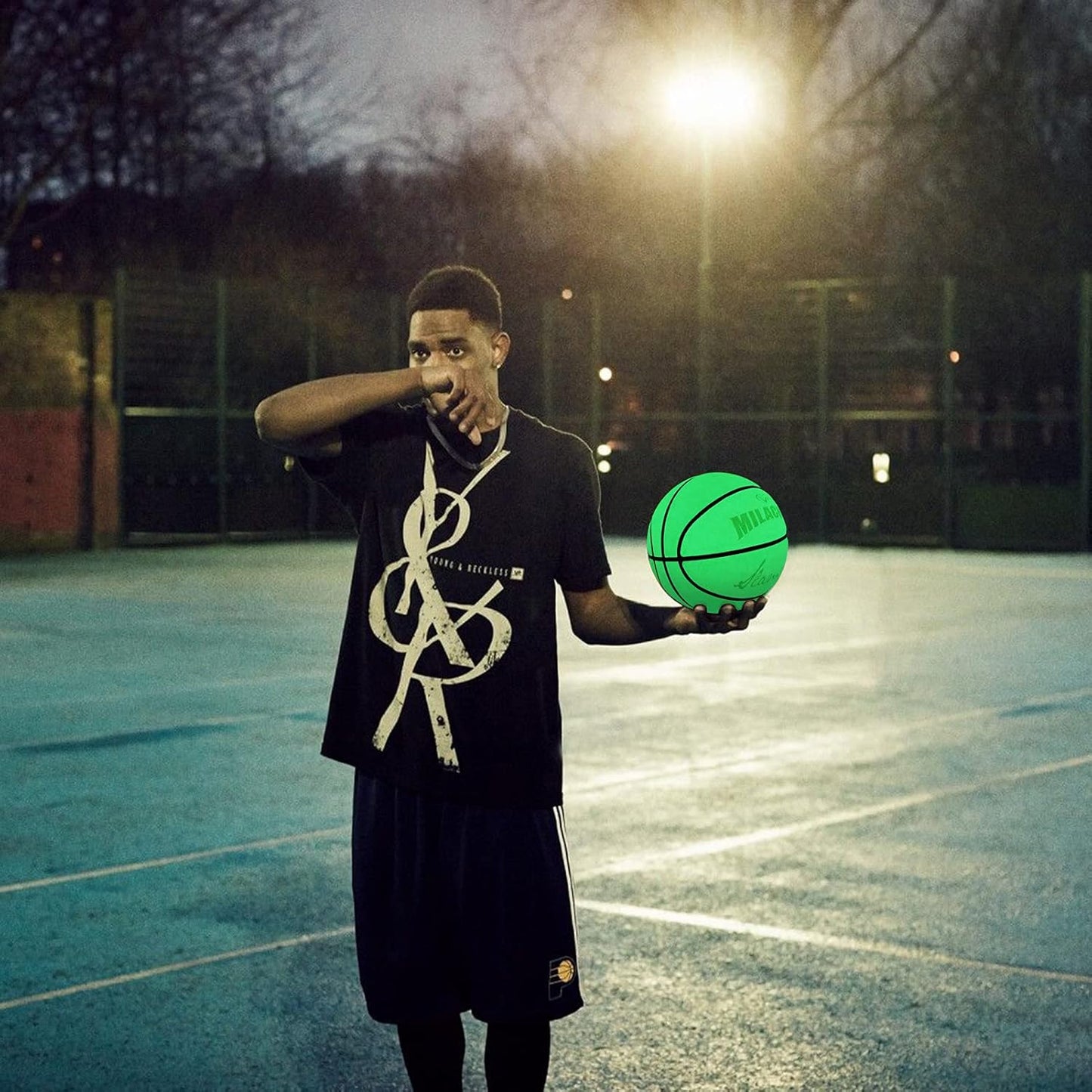 Night-Play Reflective Glowing Basketball