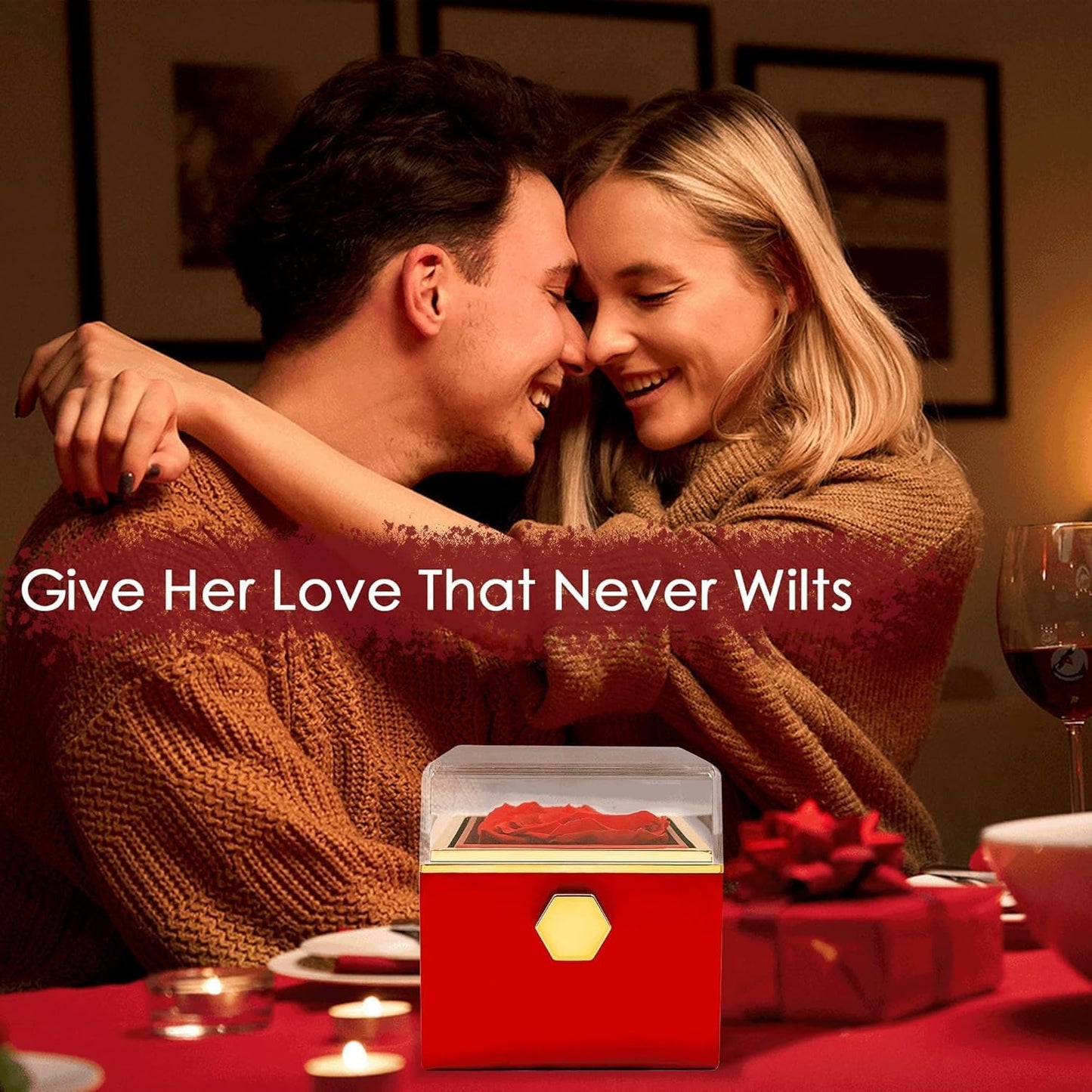 Eternal Rose Surprise Jewelry Box