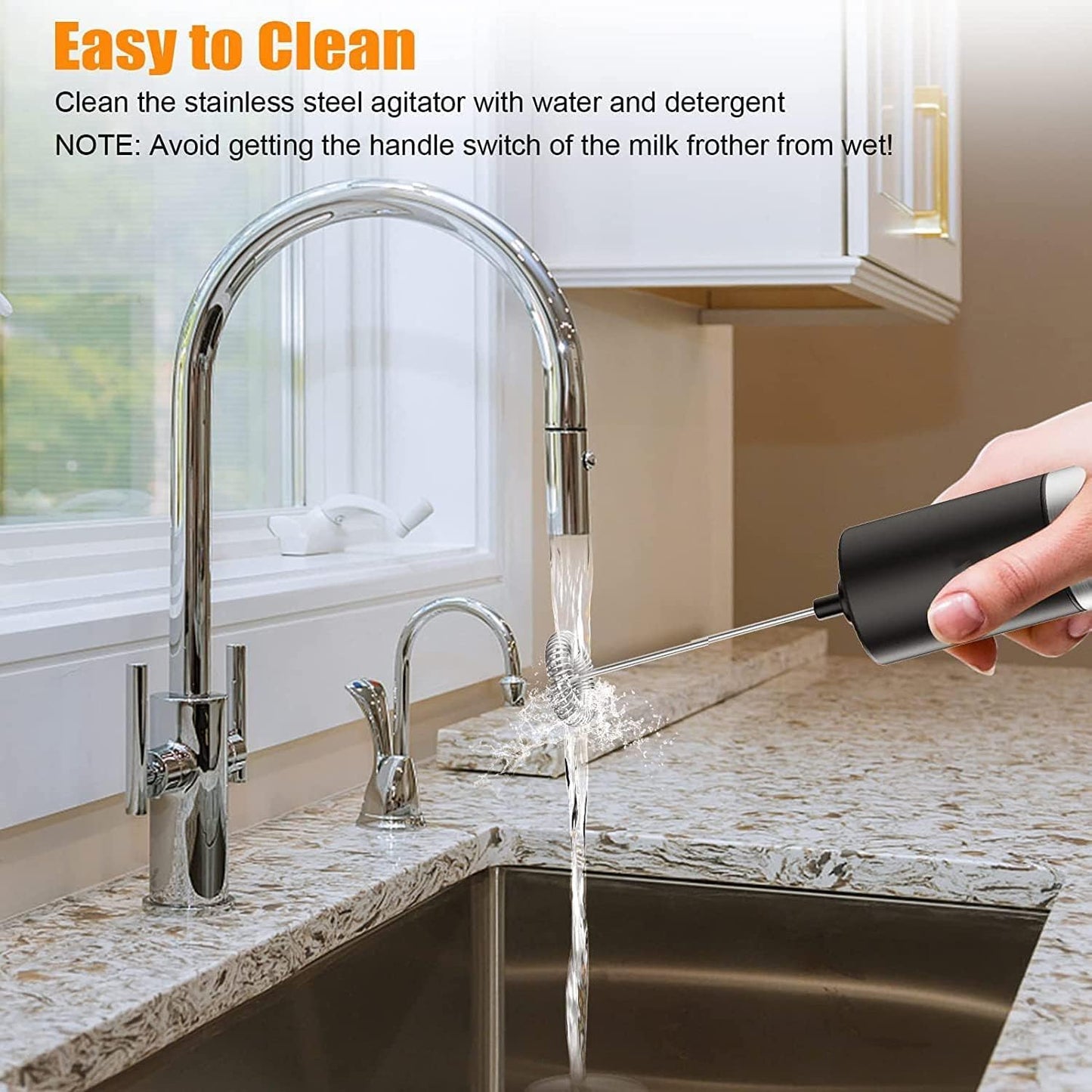 Handheld Electric Milk and Coffee Mixer