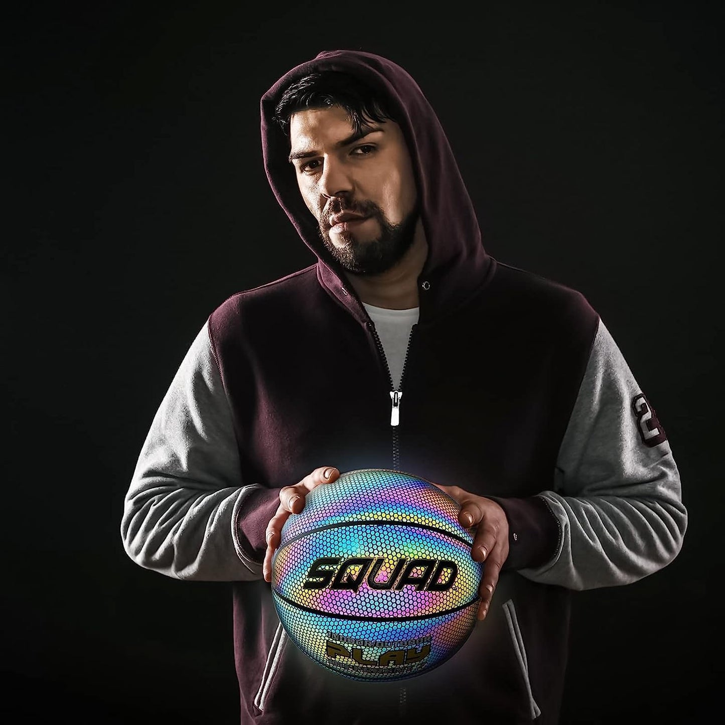 Night-Play Reflective Glowing Basketball