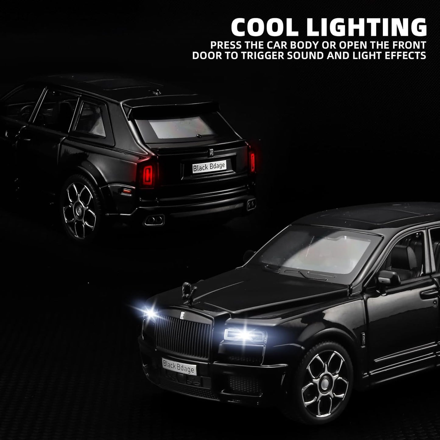 Rolls Royce Cullinan Pull-Back Metal Car