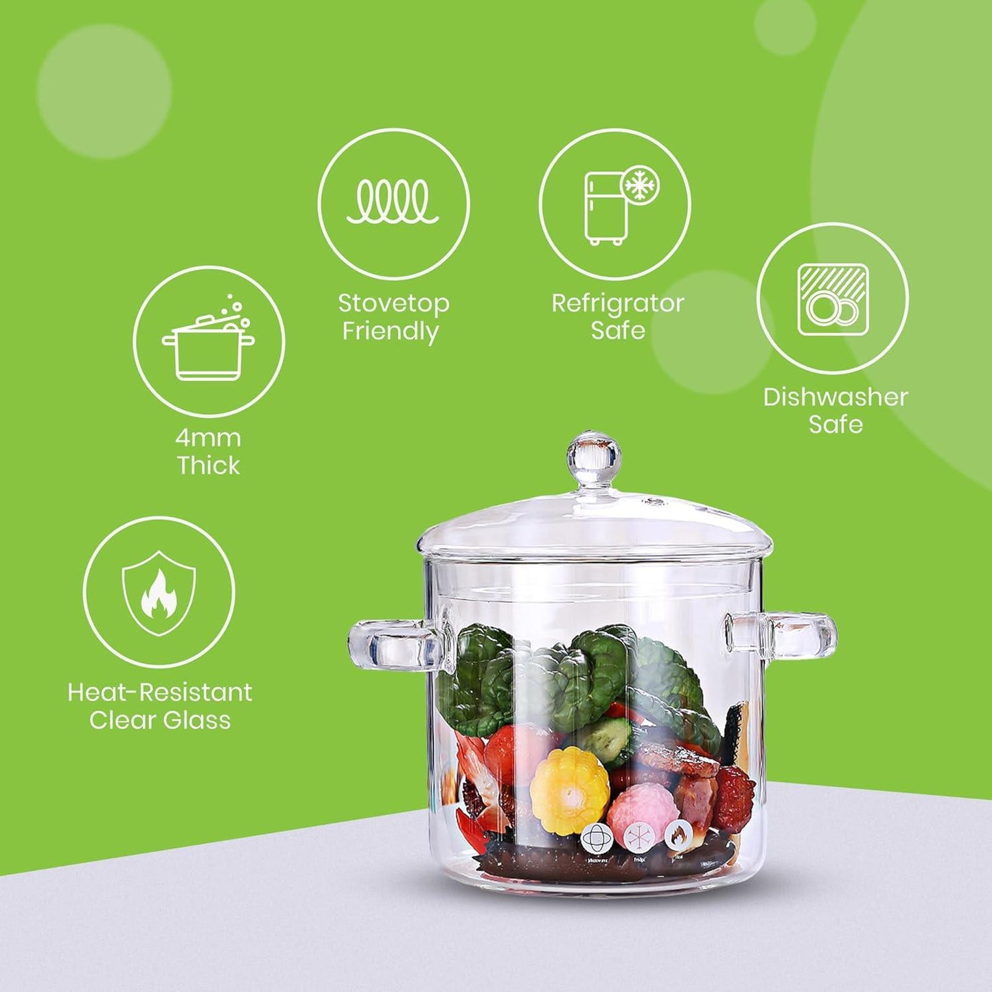 Glass Cooking Pot 1.9L