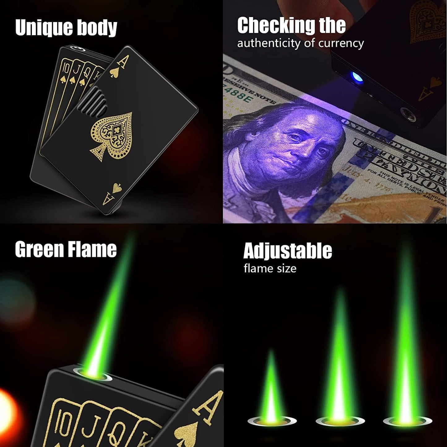 Jet Torch Ace Card Lighter