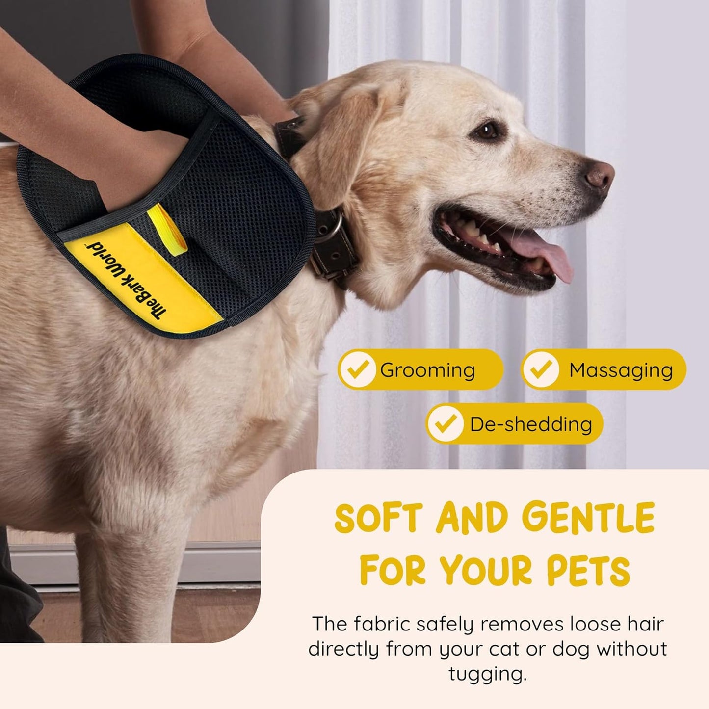 Pet Hair Removal Glove 3-Pack