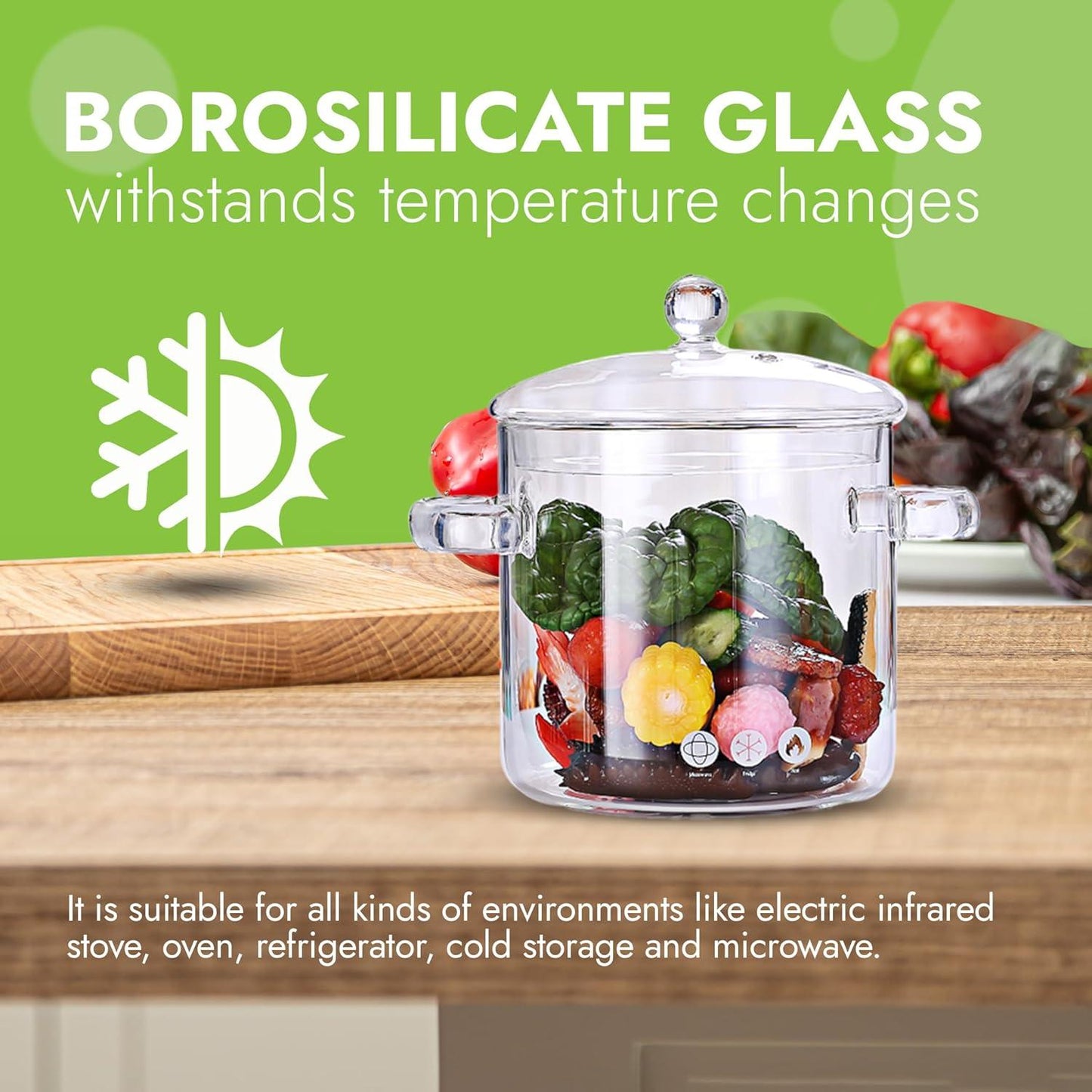 Glass Cooking Pot 1.9L