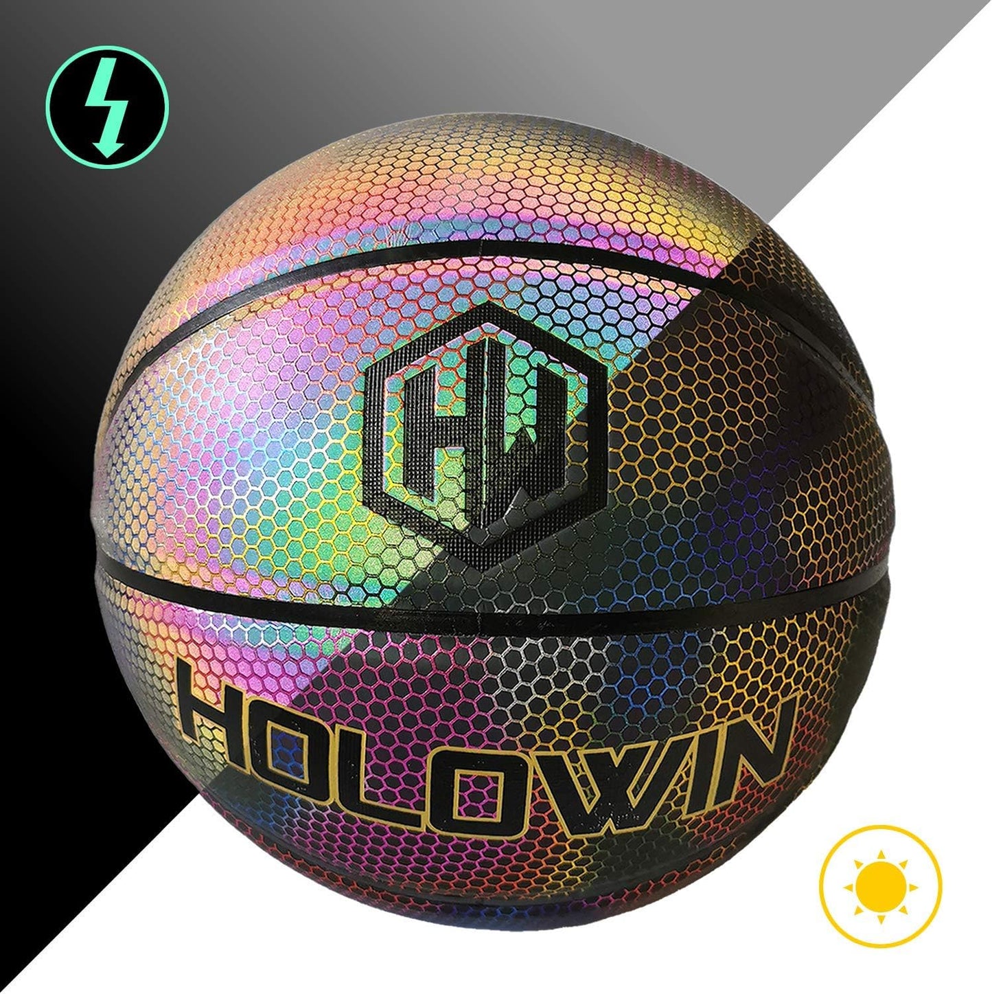 Night-Play Reflective Glowing Basketball