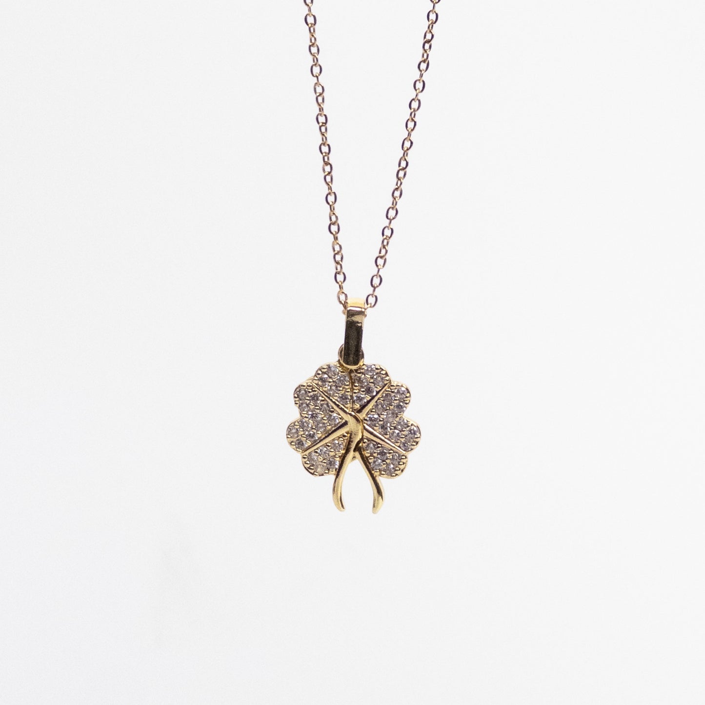 Lucky Clover Heart Necklace