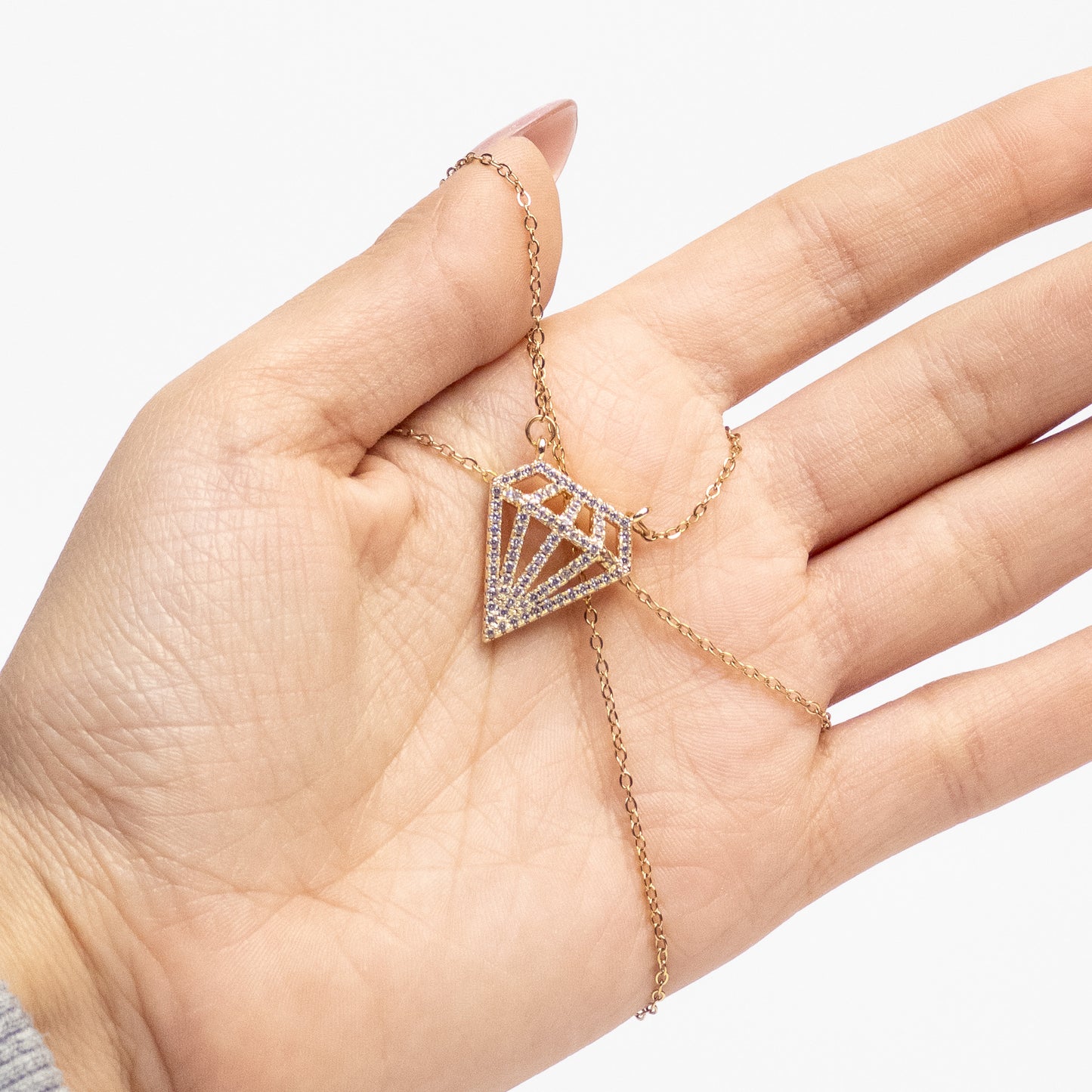 Diamond Outline Necklace