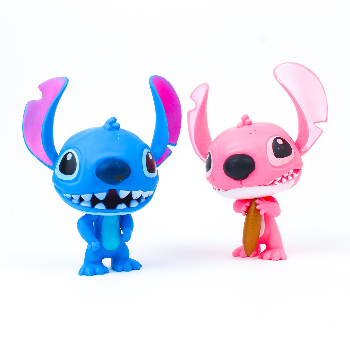 2pcs Stitch and Angel Figurines
