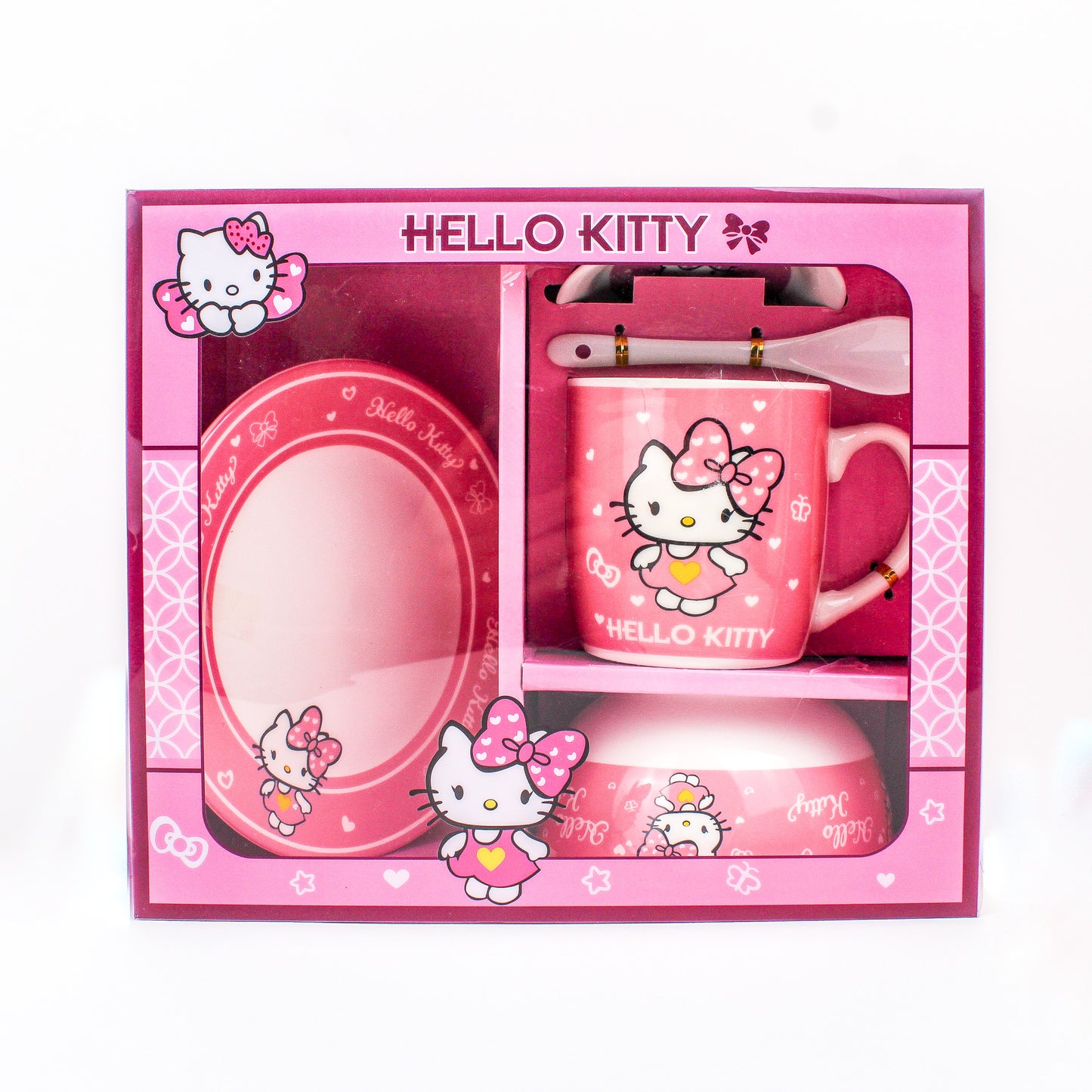 Hello Kitty 5pcs Glass Dinner Set