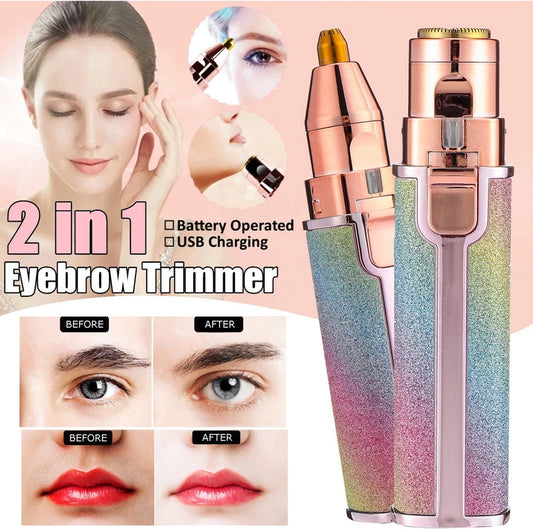 2-in-1 Eyebrow & Facial Electric Trimmer
