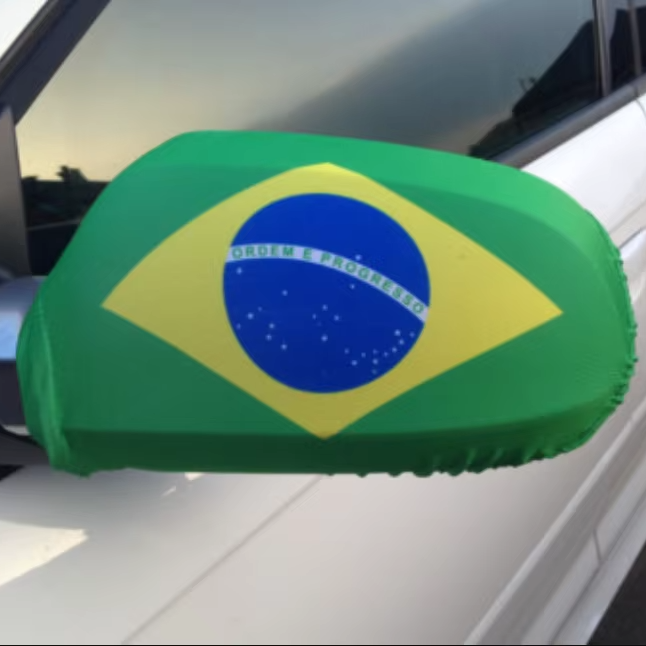 Brazil Car Mirror Cover