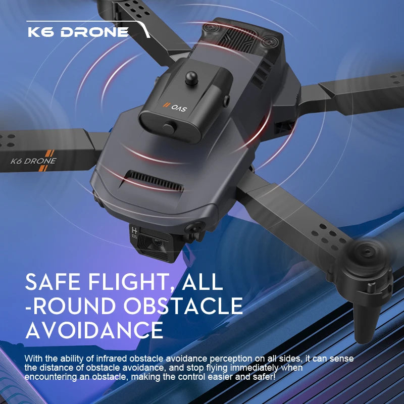 K6 Drone Foldable Metal with 4K Camera