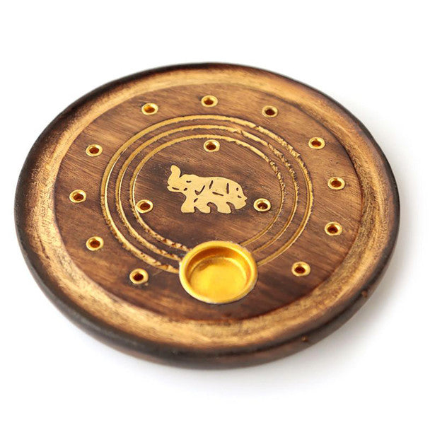 Wooden Incense Holder Plate