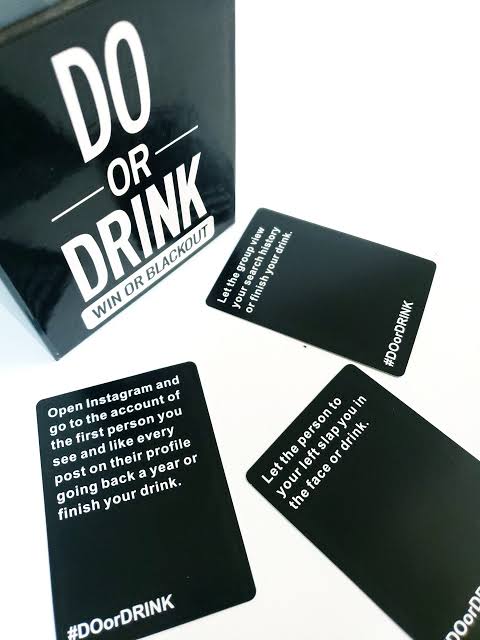 DO OR DRINK Win or Blackout party game