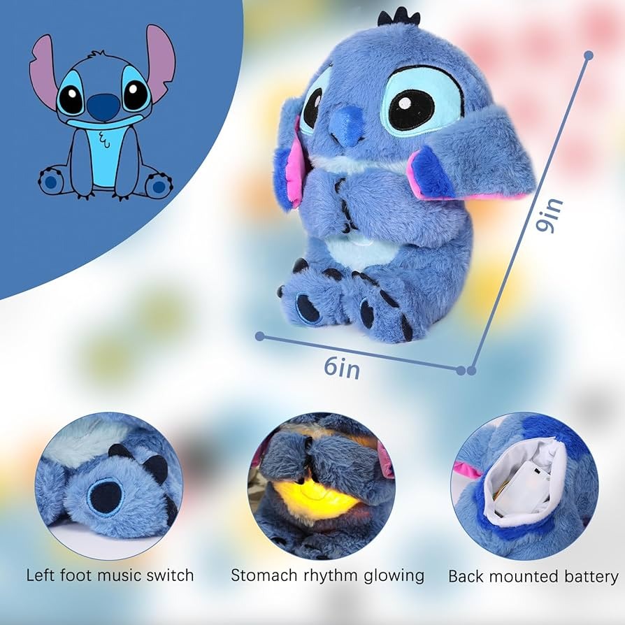 Stitch Breathing Plush Sleeping Aid