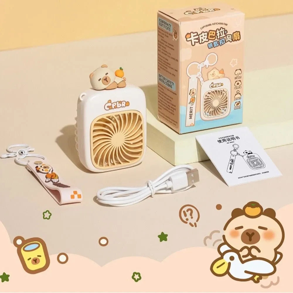 USB Rechargeable Capybara Keychain