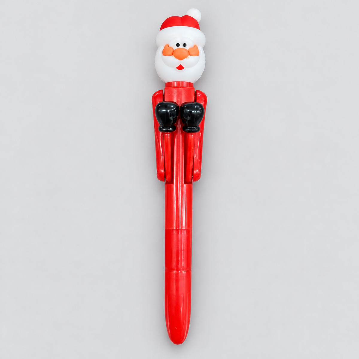 Santa boxing pen, red with black boxing gloves