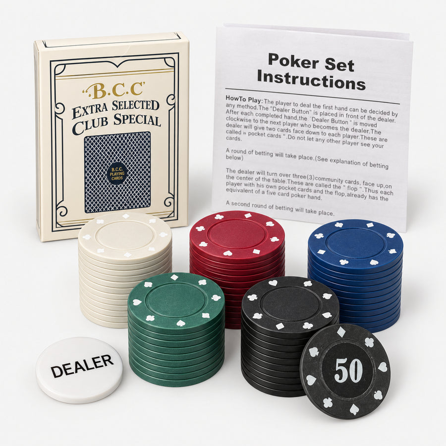 100-Piece Poker Set with Tin Case