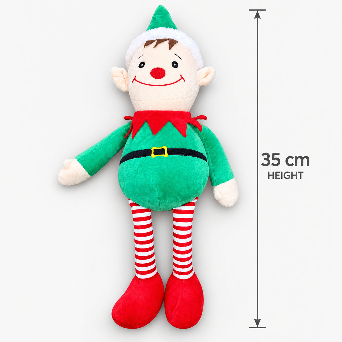 Christmas elf plushie size guide, 35 cm tall