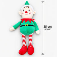 Christmas elf plushie size guide, 35 cm tall