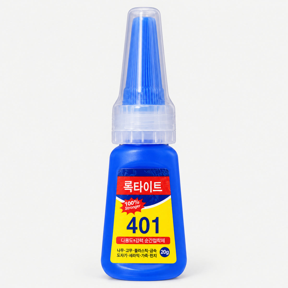 401 adhesive nail glue bottle with its cap on