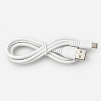 White USB to Type-C fast charging cable