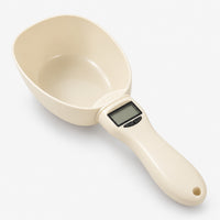Beige digital measuring scoop scale