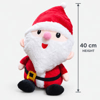 Christmas Santa plushie size guide, 40 cm tall